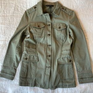 White House Black Market olive jacket